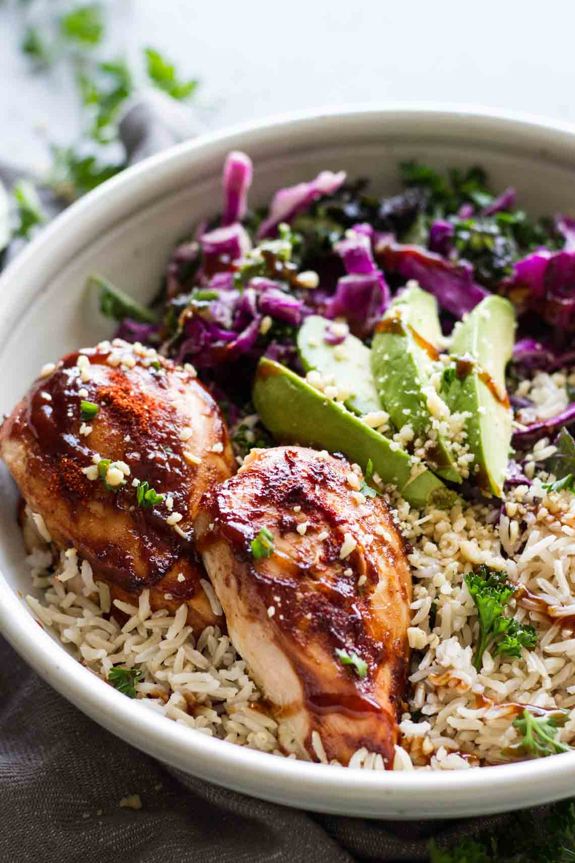 BBQ Chicken Power Bowls-How To Start Blogging